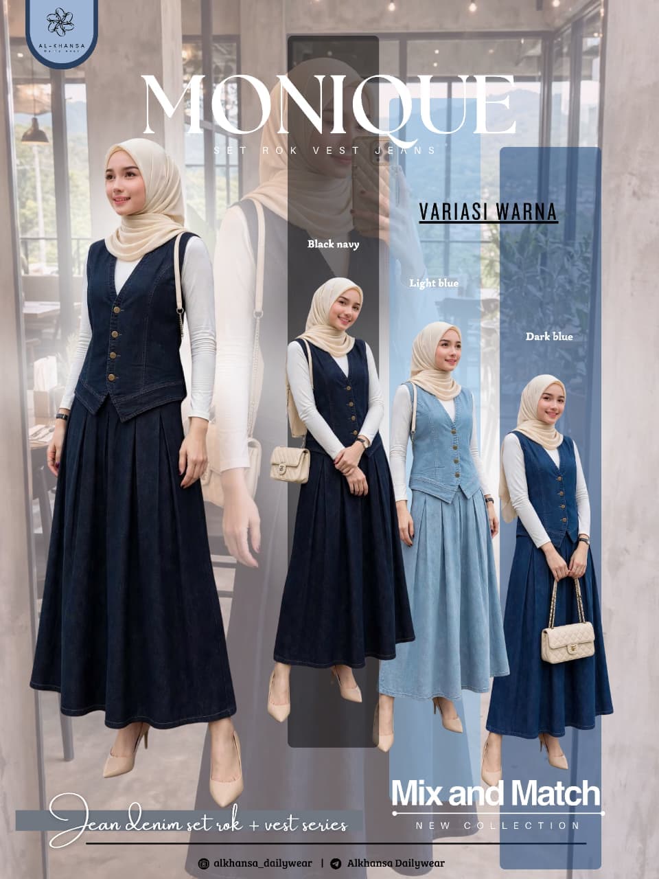 Monique set rok vest