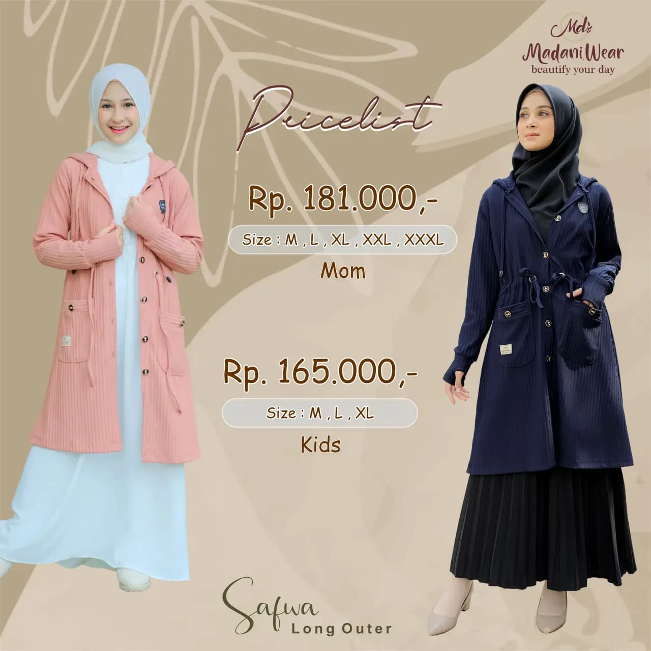 Safwa Long Outer Kids