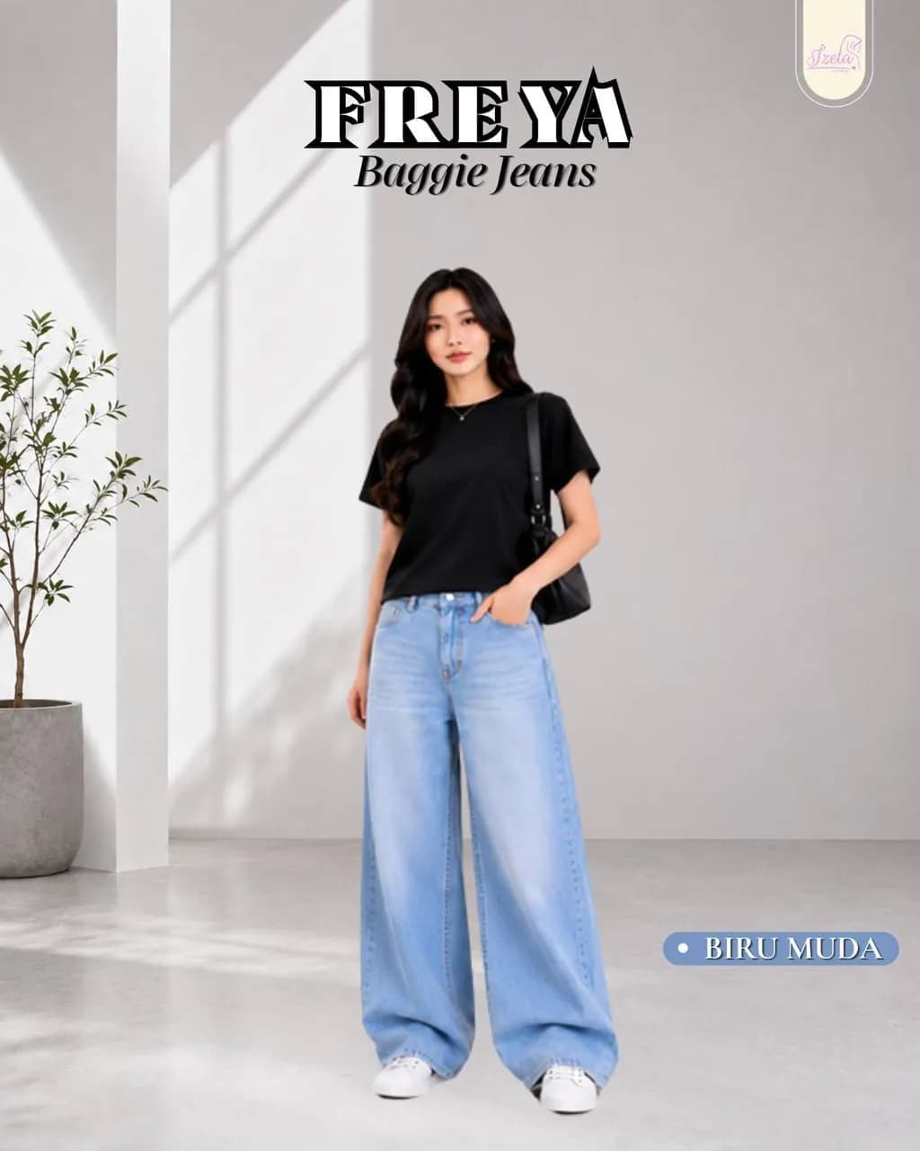 Freeya baggy jeans (Kopi)
