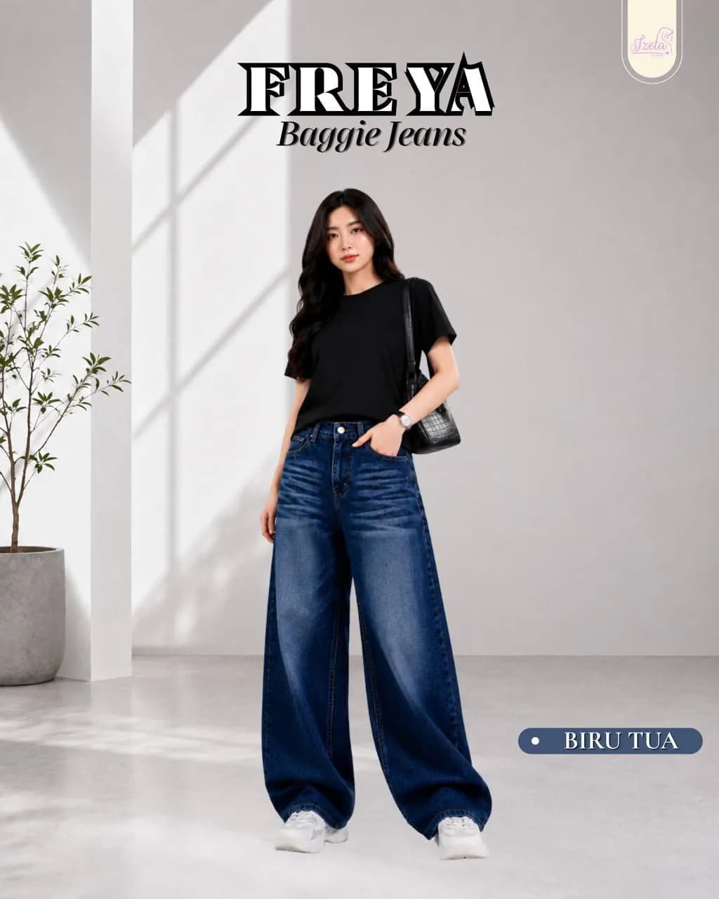 Freeya baggy jeans (Kopi)
