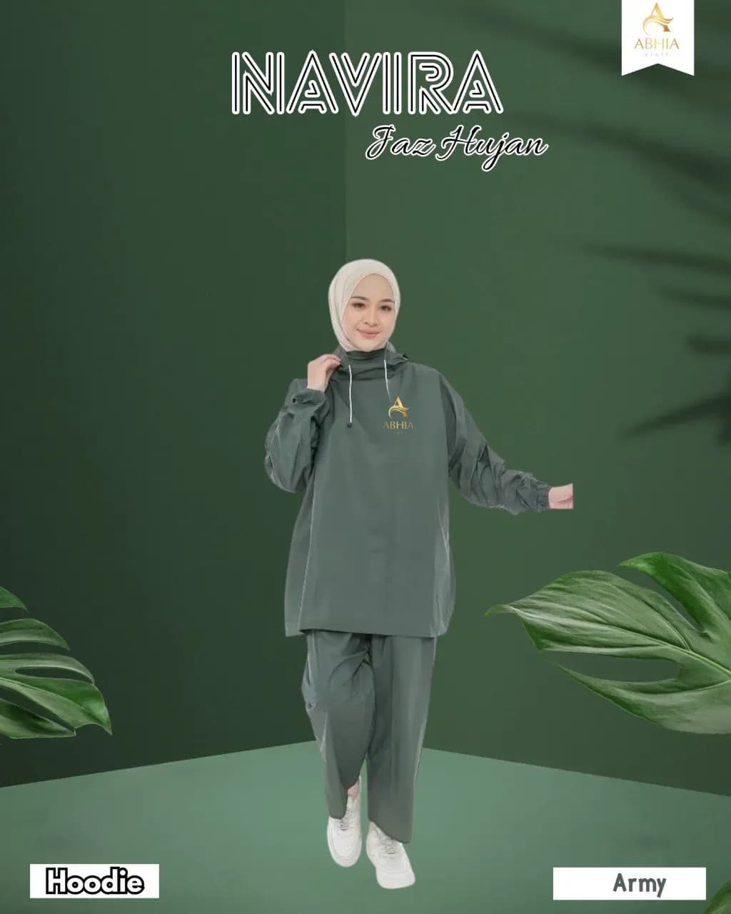 Navira jas hujan set hodie dan set ponco by Abhia