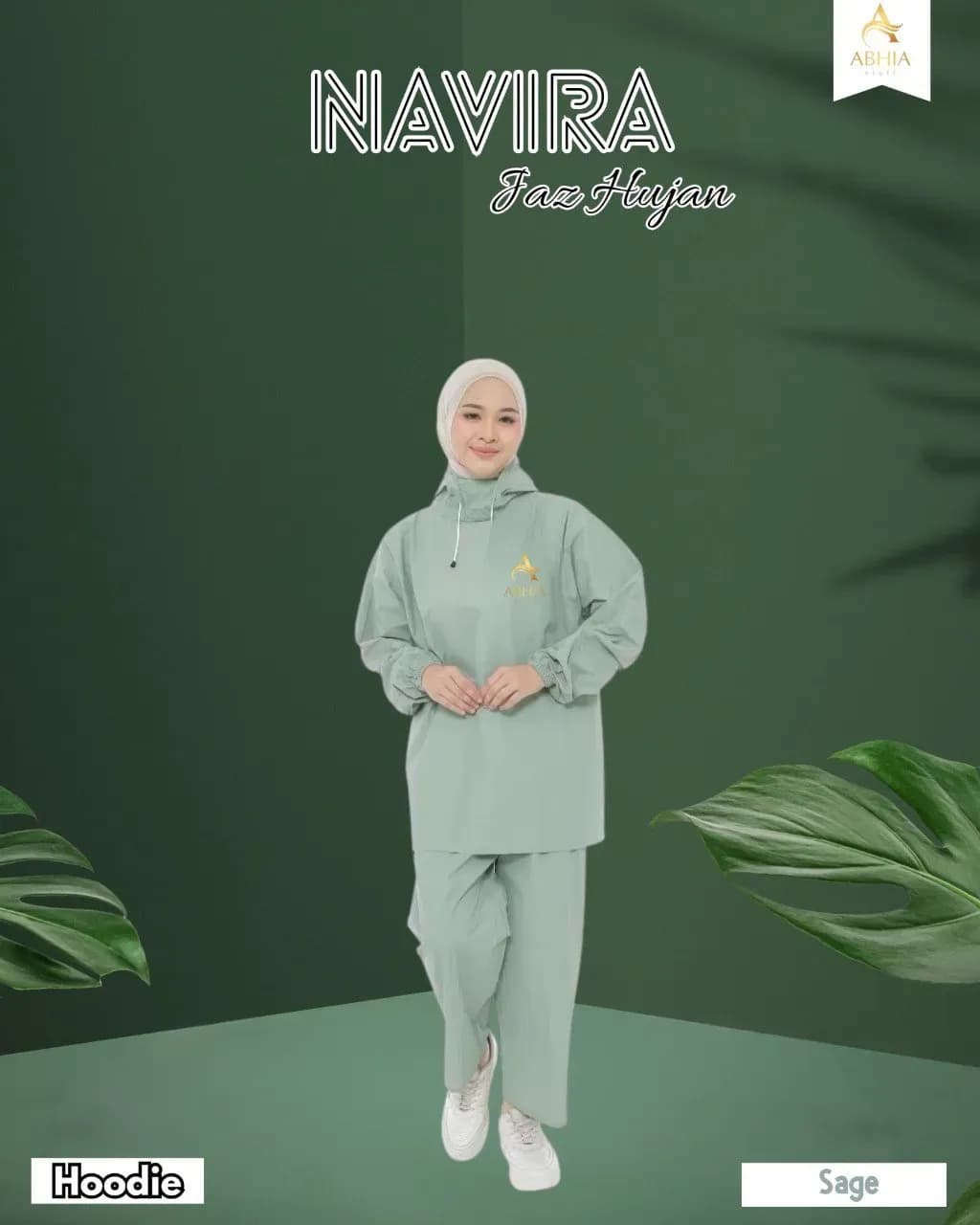 Navira jas hujan set hodie dan set ponco by Abhia