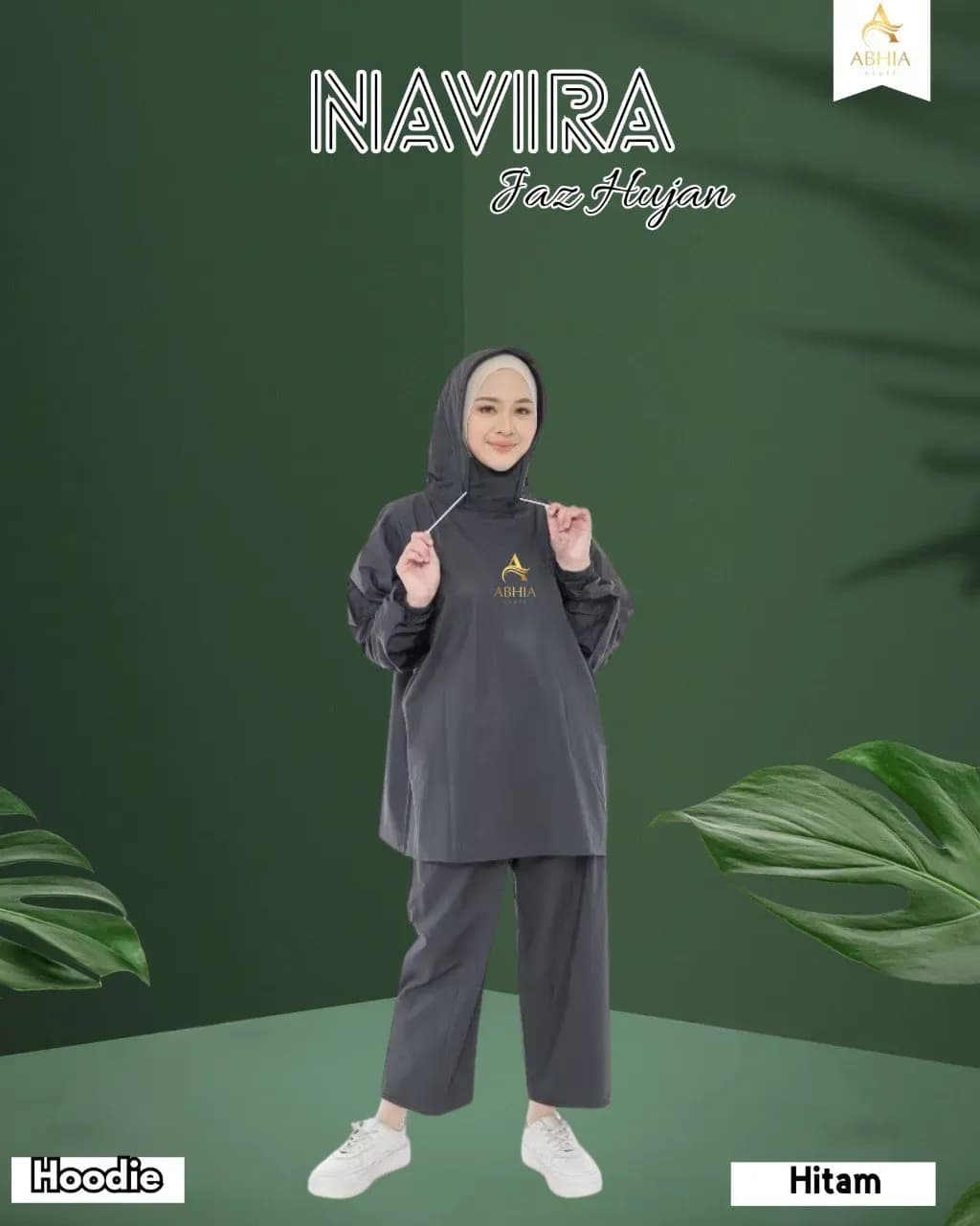 Navira jas hujan set hodie dan set ponco by Abhia