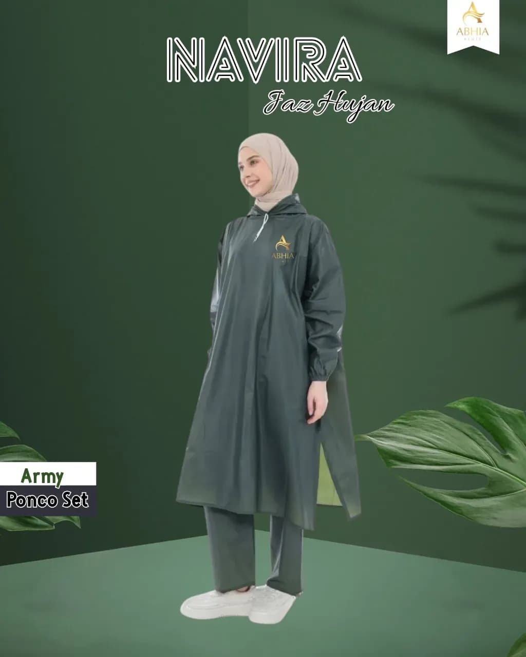 Navira jas hujan set hodie dan set ponco by Abhia