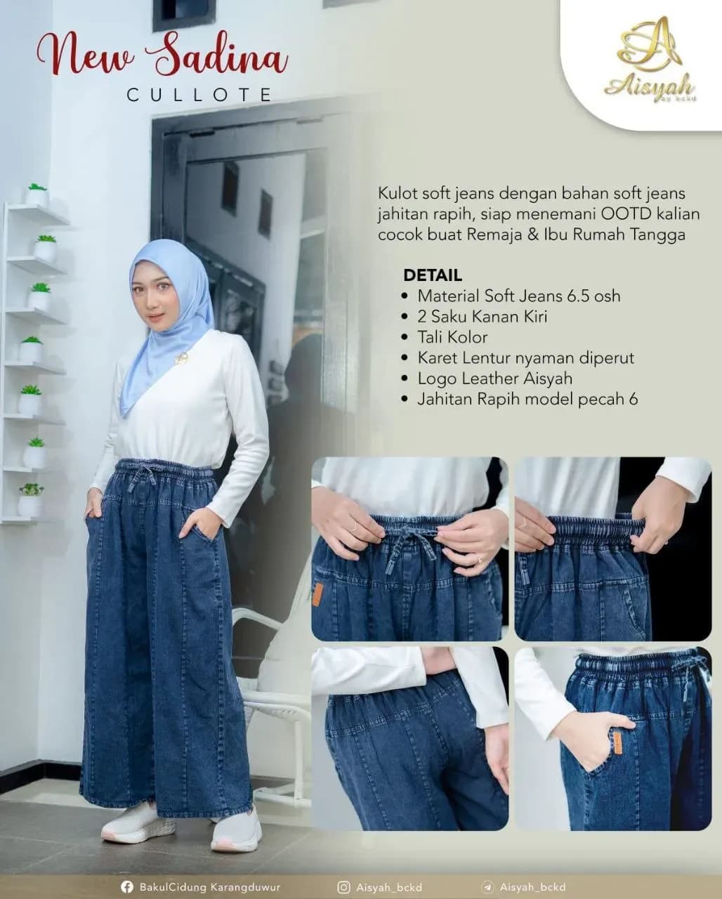 New Sadina cullote by Aisyah BCKD